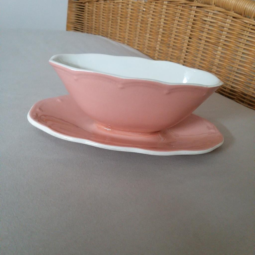 Vintage juskom Boch Belgium la louviere roze. zie merkje ., Ophalen of Verzenden, Gebruikt, Overige materialen, Overige typen