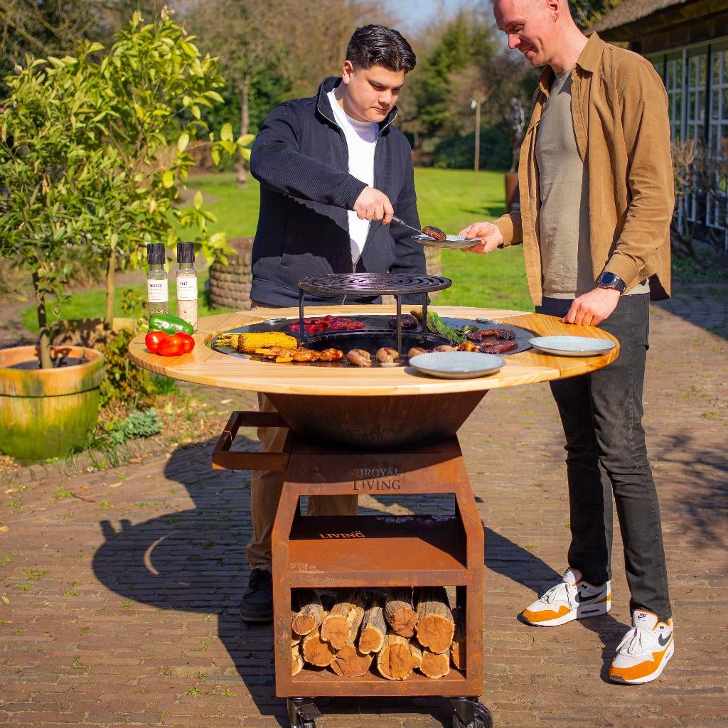 Plancha BBQ grill Maestro 80 Cortenstaal Nieuw buitenkeuken