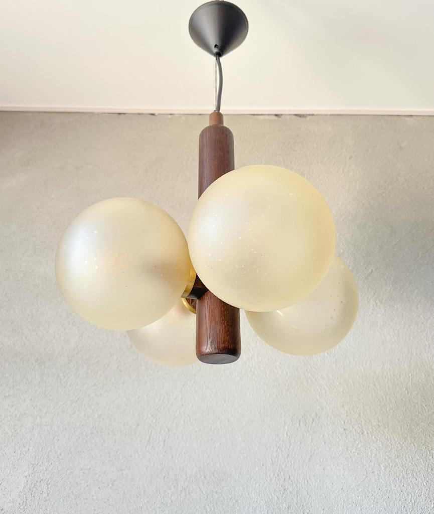 Vintage Temde Leuchten spoetnik, Niet ingevuld, Gebruikt, 50 tot 75 cm, Mid century modern