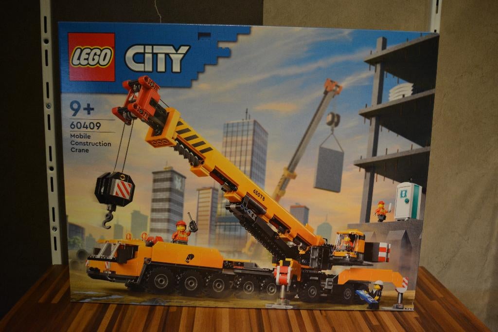 Lego City 60409 I Gele mobiele bouwkraan Gloednieuw in doos, Ophalen of Verzenden, Nieuw, Complete set, Lego
