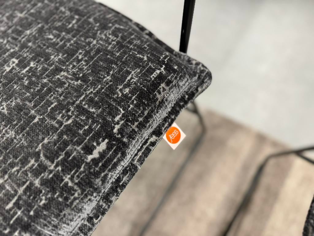 4 Nieuw Jess Design Stoel Norman Eetkamerstoel Stof, Overige kleuren, Nieuw, Ophalen of Verzenden, Vier