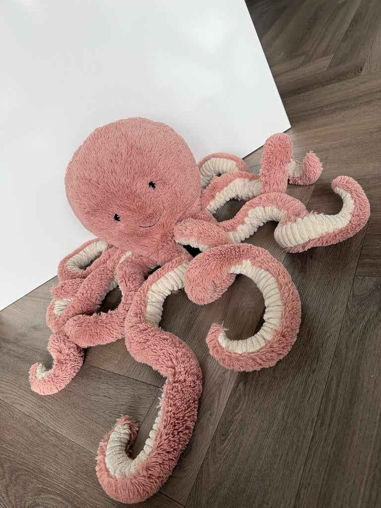 Jellycat Odell Octopus knuffel roze, Jellycat, Overige typen, Ophalen of Verzenden, Middelgroot (20 tot 80 cm)