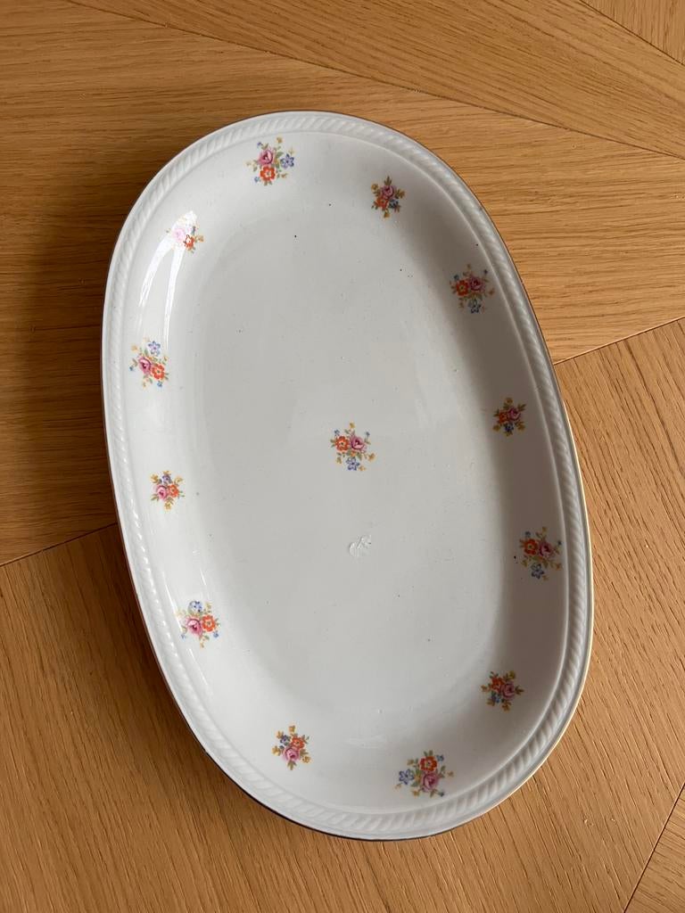 Porseleinen bord met bloemetjes mignon Bavaria, Ophalen of Verzenden