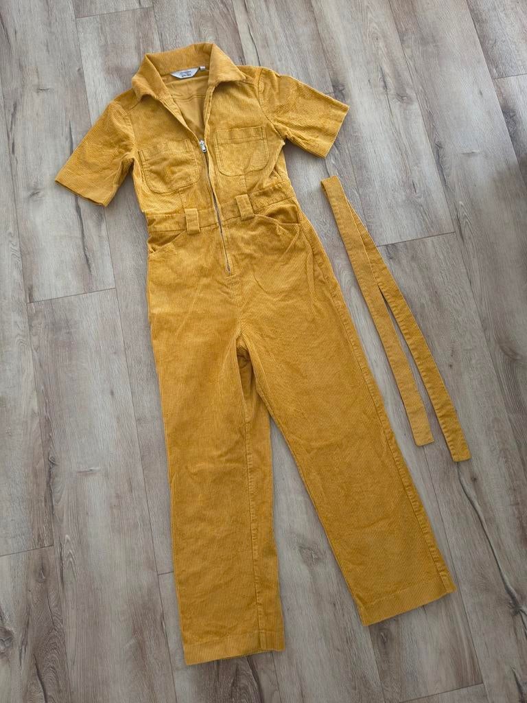 Prachtige okergele ribstof jumpsuit &Other Stories, maat 36., Onb, Geel, & Other Stories, Ophalen of Verzenden