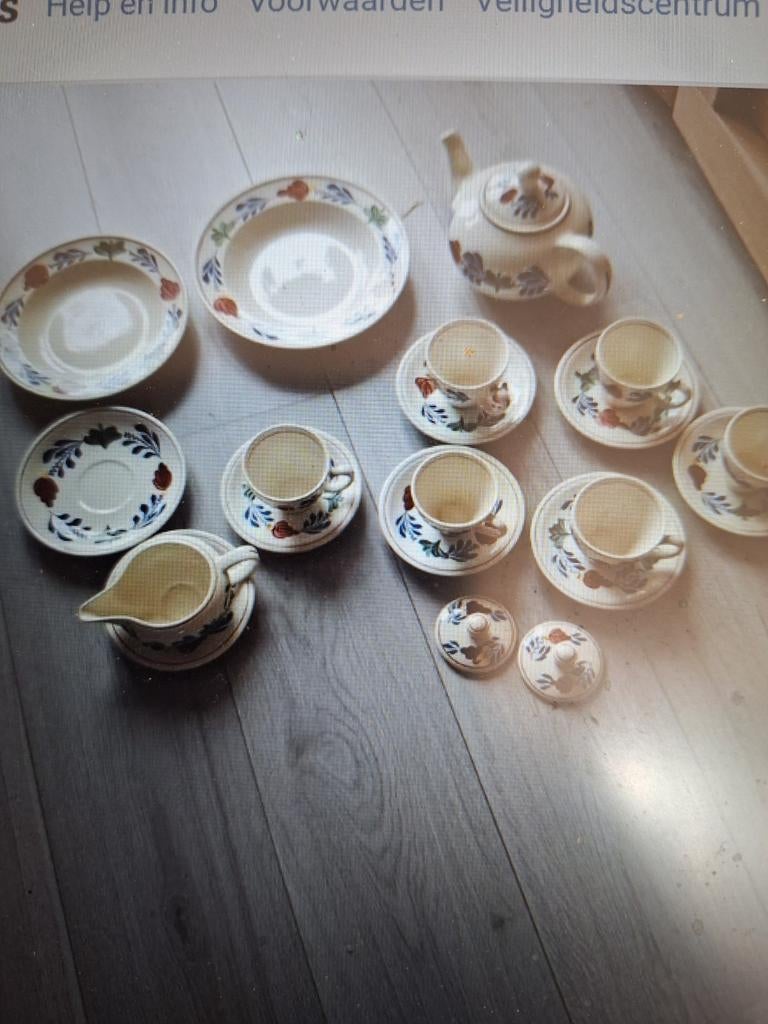 Boerenbont servies, Huis en Inrichting, Keuken | Servies, Gebruikt, Overige typen, Ophalen of Verzenden, Aardewerk