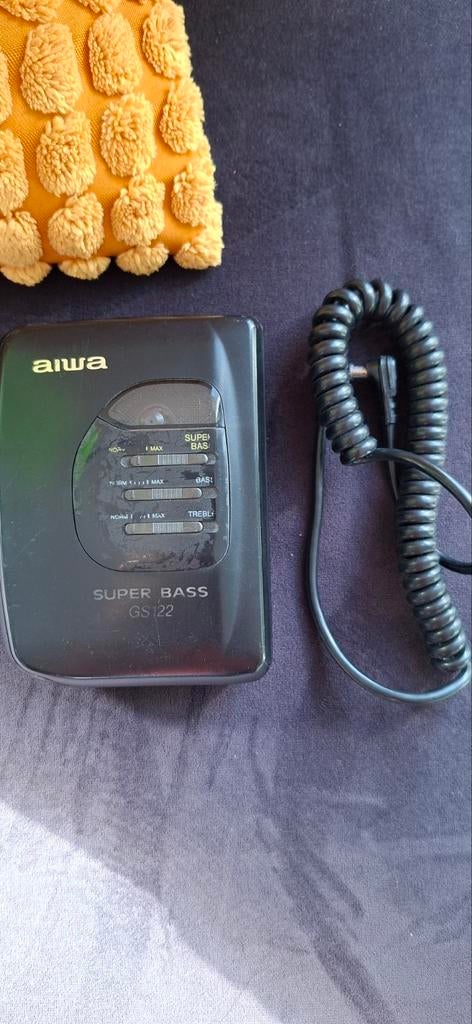 AIWA Super Bass GS122 Walkman - Vintage Cassettespeler, Ophalen of Verzenden, Walkman