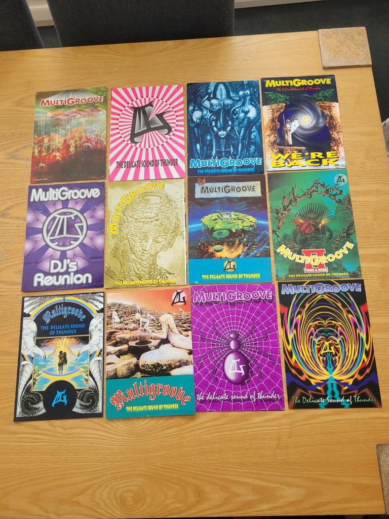 Multigroove flyers ( hardcore gabber thunderdome ), Ophalen of Verzenden