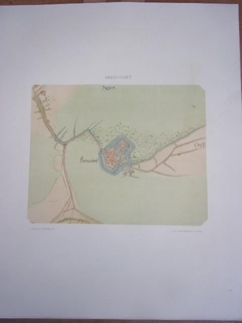 Bredevoort. Plattegrond van de stad door Jacob van Deventer, Cartografie, Ophalen of Verzenden, Origineel, Voor 1600