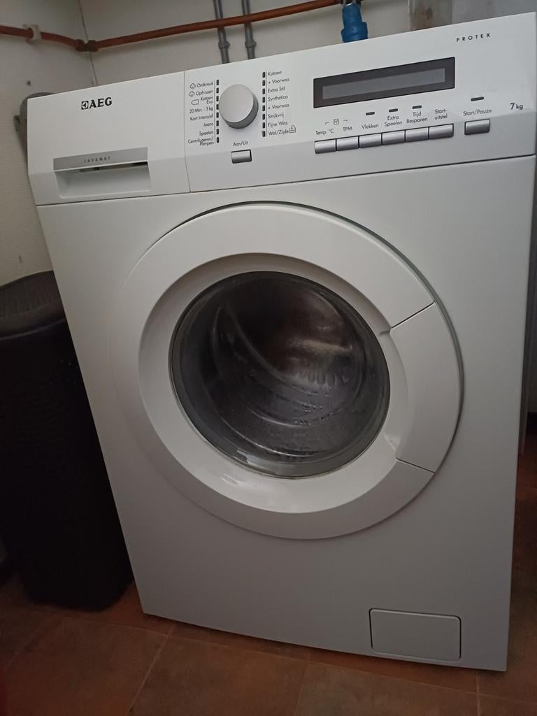 AEG wasmachine 7kg voorlader, Ophalen, Gebruikt, 85 tot 90 cm, 1200 tot 1600 toeren