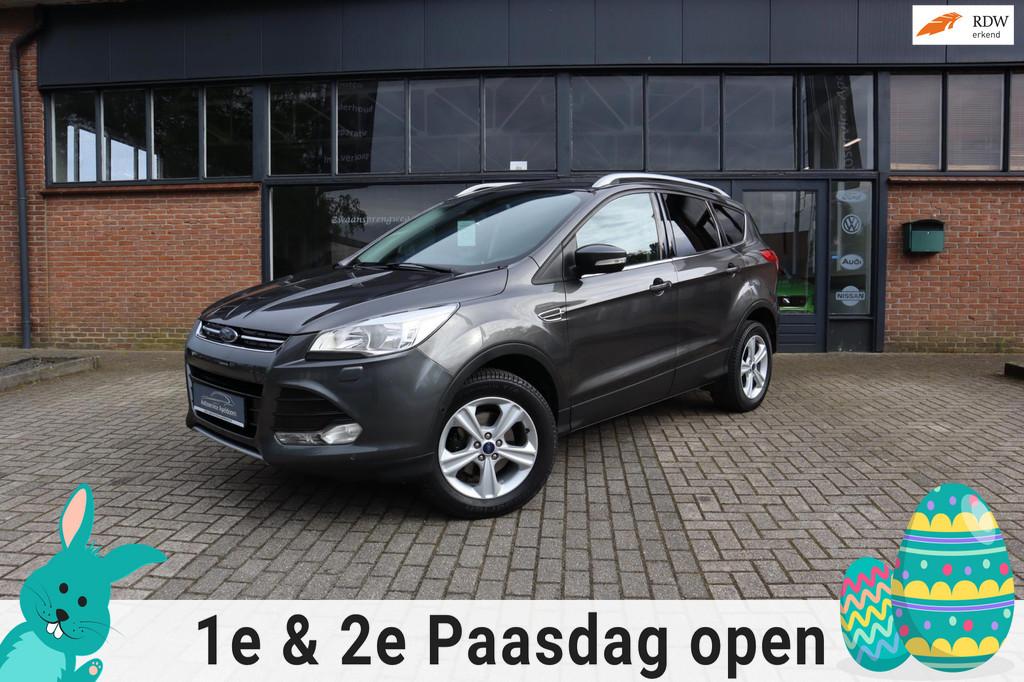 Ford Kuga 1.5 Titanium Styling Pack, Cruise control, Climate, Zwart, 4 cilinders, 150 pk, Leder en Stof