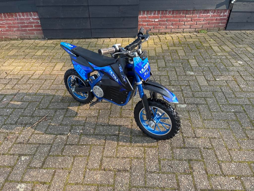 Elektrische kinder crossmotor - Blauw, Ophalen, Gebruikt, Overige merken
