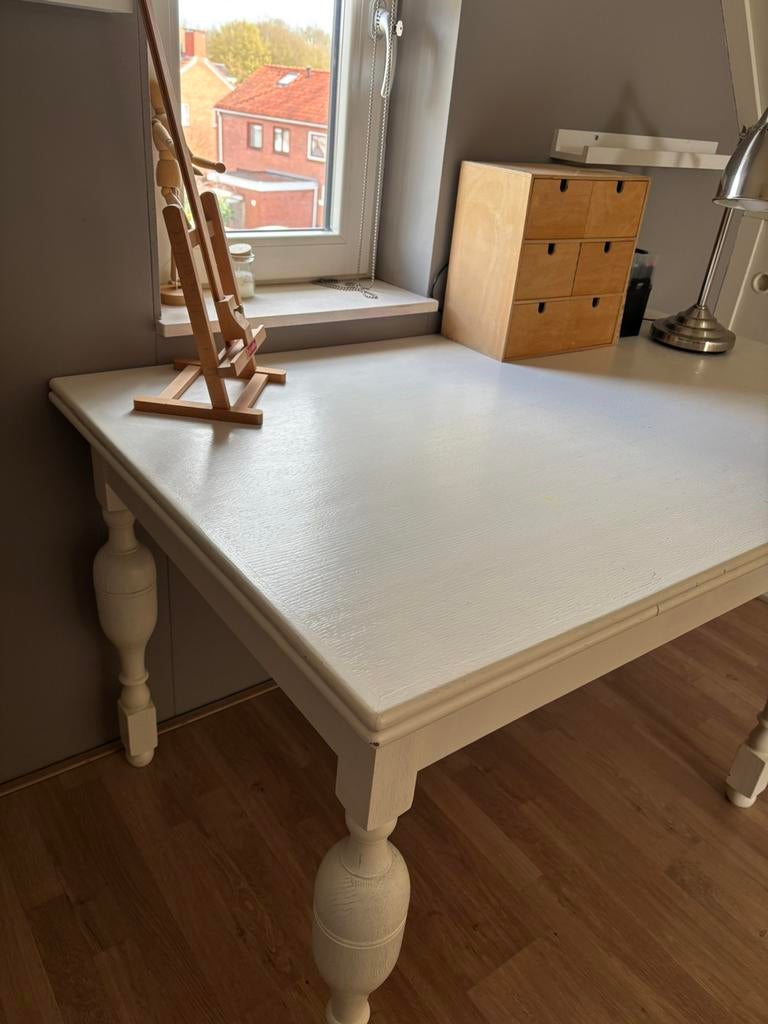 Tafel/bureau, Ophalen, Gebruikt, 100 tot 150 cm, Eikenhout