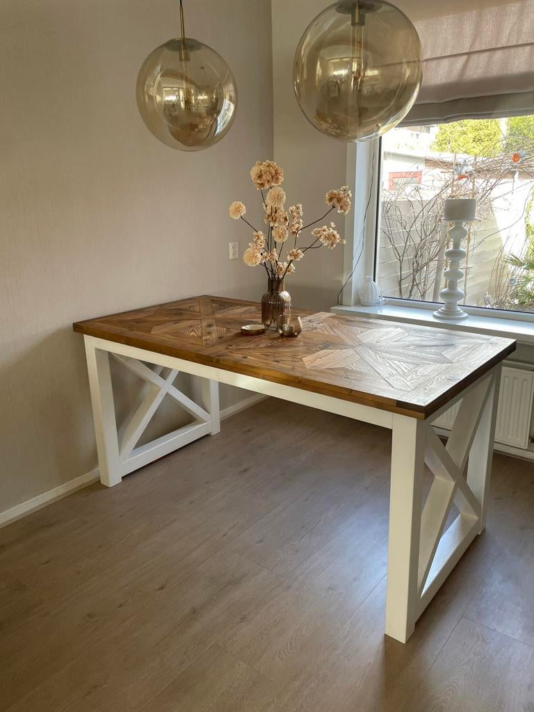 Landelijke eettafel/ riviera maison, Zo goed als nieuw, 150 tot 200 cm, Rechthoekig, 50 tot 100 cm