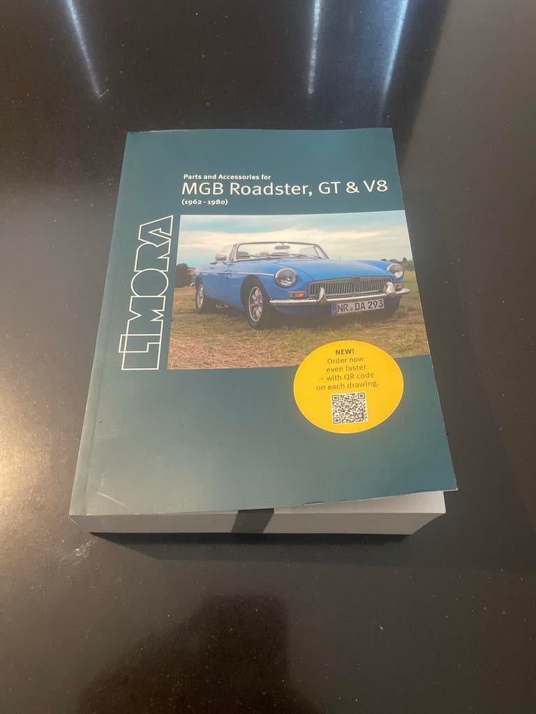 Limora onderdelenboek voor MGB Roadster, GT & V8 (1962-1980), Ophalen of Verzenden, Zo goed als nieuw, Overige merken