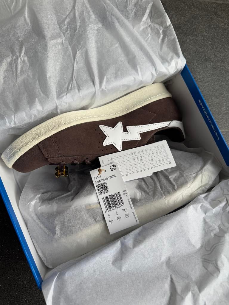 Adidas Campus 80’s Bape bruine sneakers, Kleding | Dames, Schoenen, Bruin, Nieuw, Ophalen of Verzenden, Sneakers of Gympen