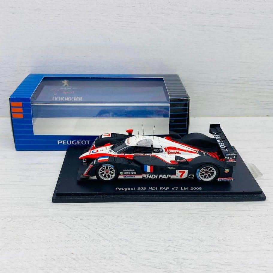 Spark 1:43 | Peugeot 908 HDi FAP 24H Le Mans 2008 #7, Hobby en Vrije tijd, Modelauto's | 1:43, Ophalen of Verzenden, Zo goed als nieuw