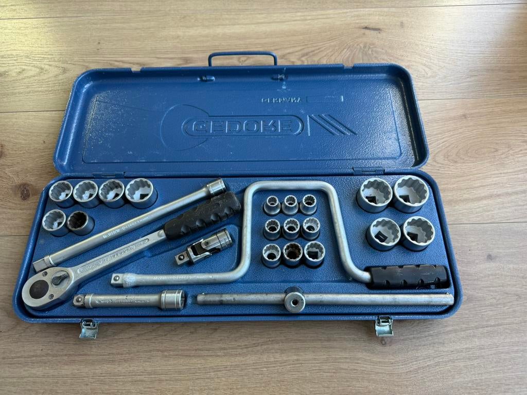 Grote Gedore 1/2” doppenset IZGST, Ophalen of Verzenden