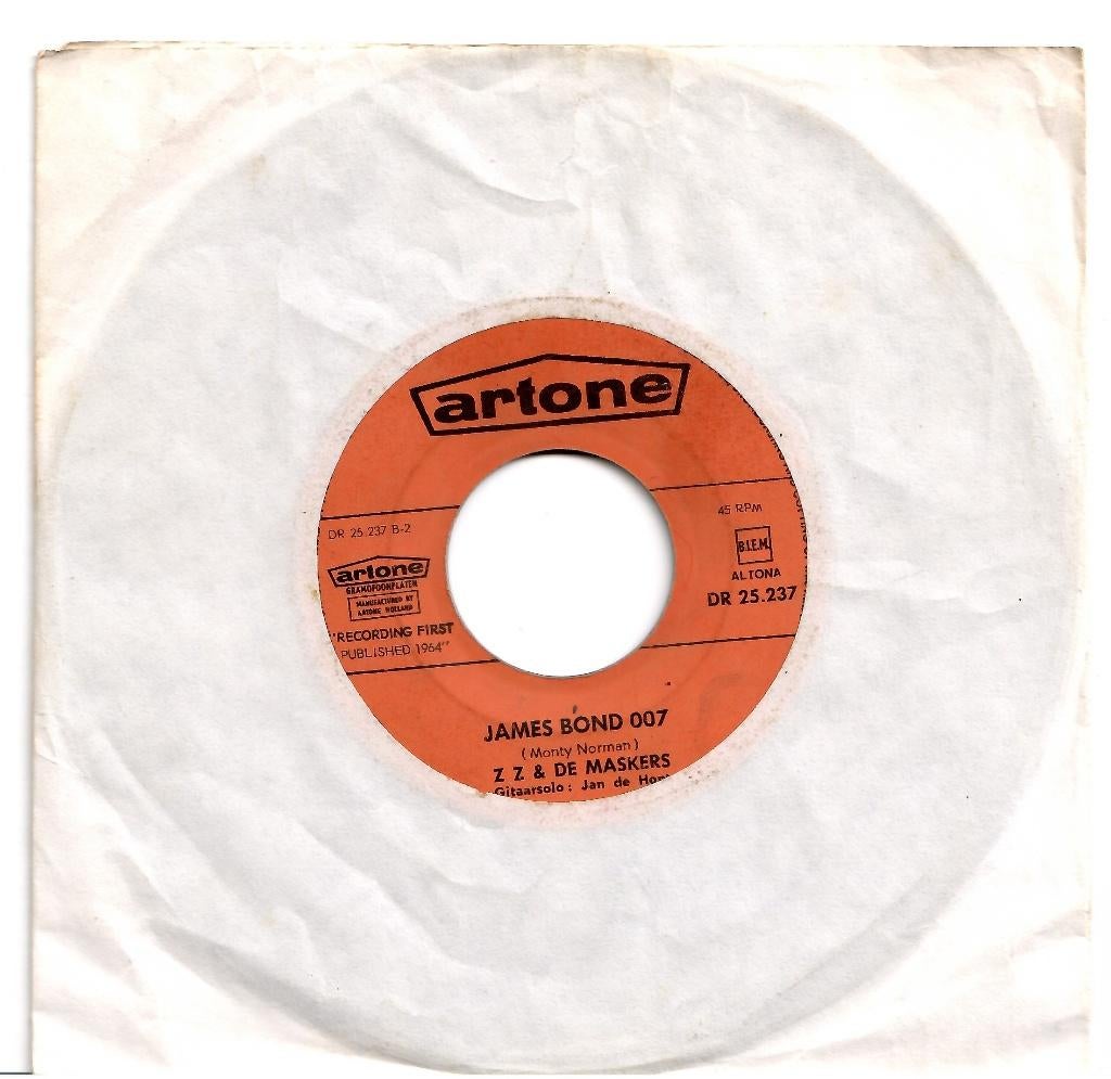 ZZ & De Maskers - Ave Maria no morro / James Bond 007, Gebruikt, 7 inch, Single, Ophalen of Verzenden