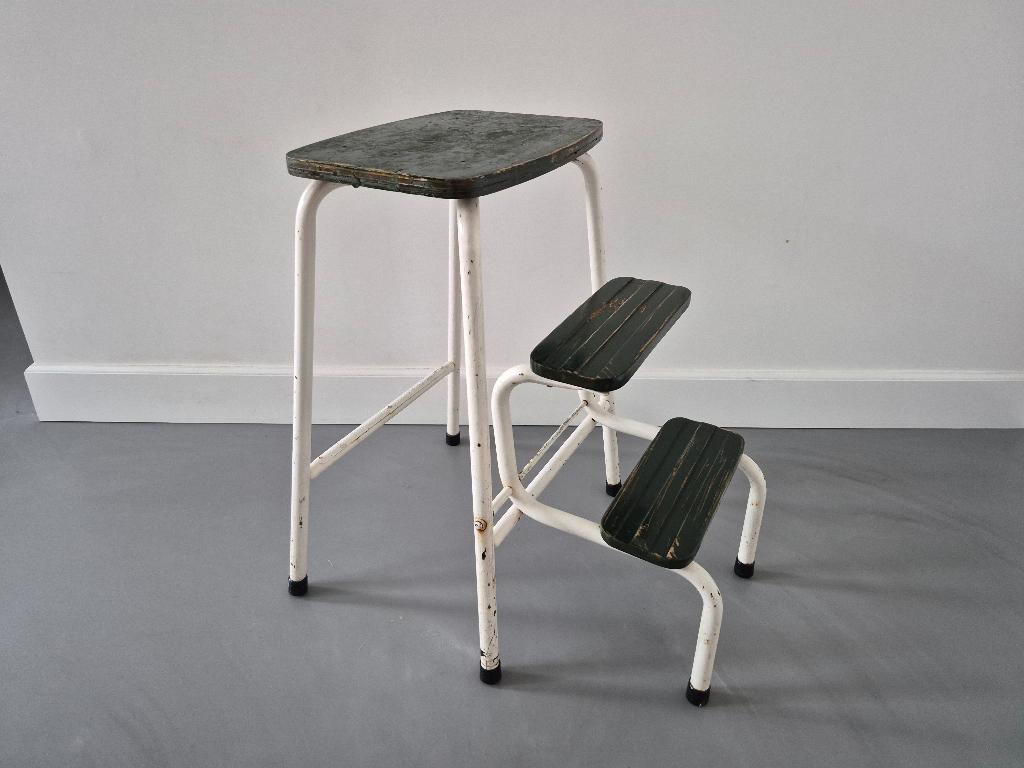 Mooie vintage trapje, keukentrapje, Ophalen, Gebruikt