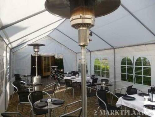 Terrasheaters te huur, Tuin en Terras, Terrasverwarmers, Ophalen of Verzenden, Zo goed als nieuw, Gas, Parasol