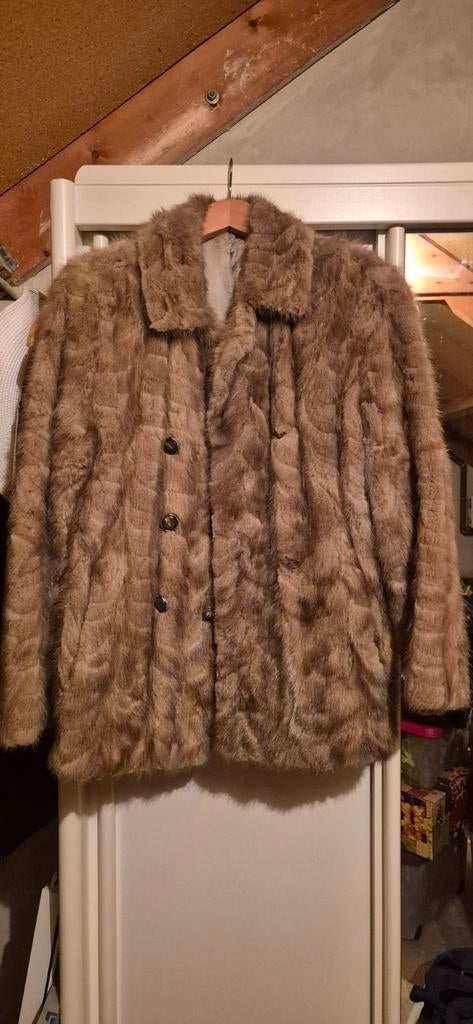 Nerts bontjas maat 36, Ophalen of Verzenden, Zo goed als nieuw, Maat 36 (S), Bruin