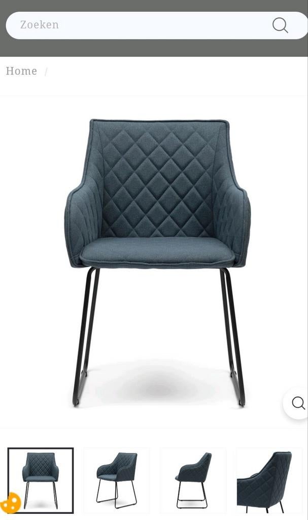 Riviera Maison Stoel - Nieuw!, Overige kleuren, Nieuw, Ophalen of Verzenden, Stof