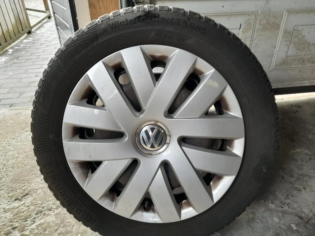 Winterbanden plus velgen 4x, Ophalen, Gebruikt