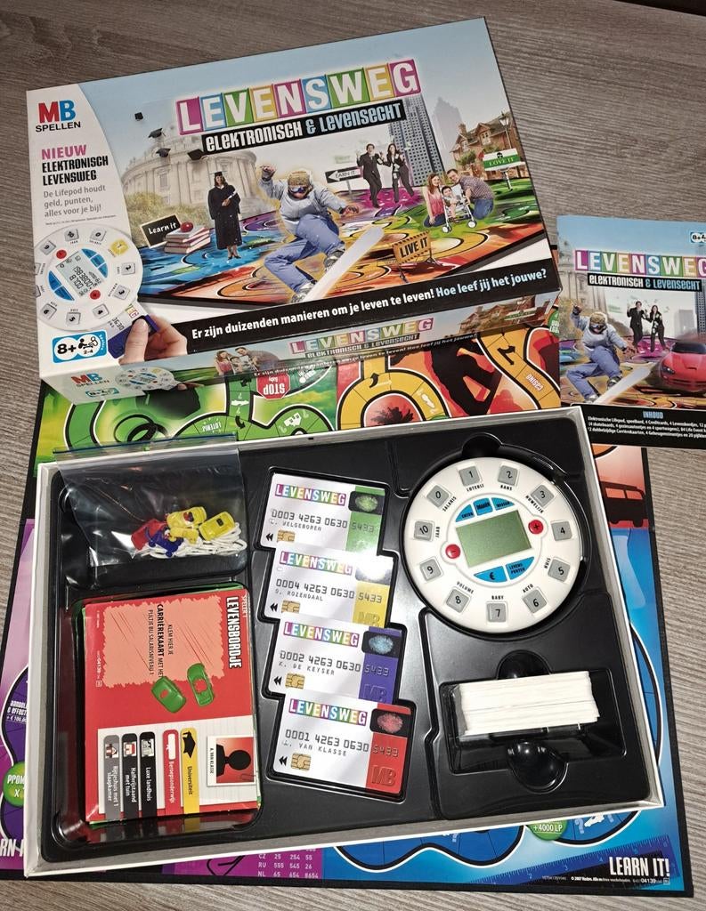 Levensweg Elektronisch & levensecht, Hobby en Vrije tijd, Vijf spelers of meer, Ophalen of Verzenden, Zo goed als nieuw, MB