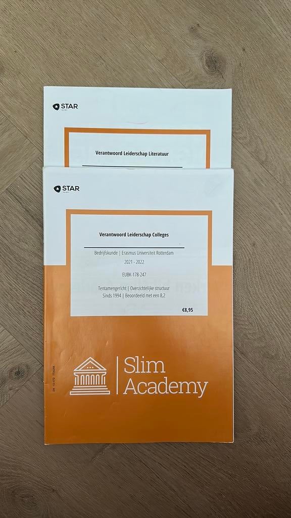 Slim Academy - Verantwoord Leiderschap, Ophalen of Verzenden, Alpha, Gelezen, WO