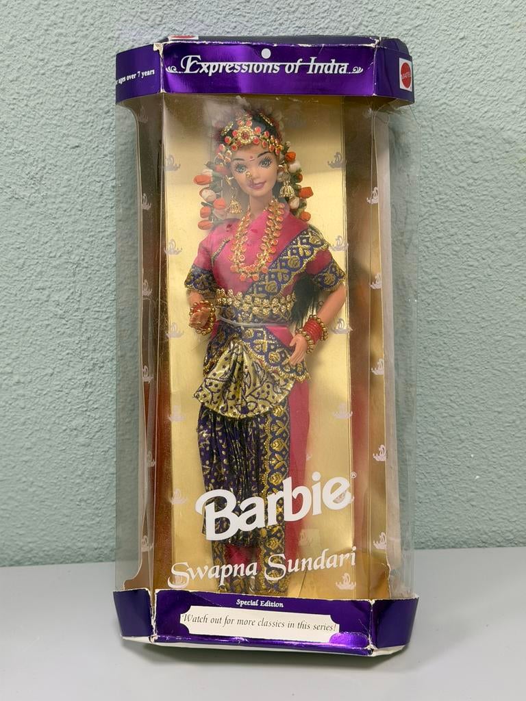 Vintage zeldzame Barbie Swapna Sundari Expressions of India, Verzamelen, Poppen, Ophalen of Verzenden, Zo goed als nieuw, H, H