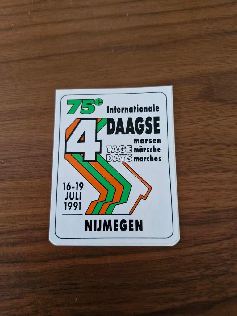 5038 Sticker 4Daagse Nijmegen  1991, Ophalen of Verzenden, Gebruikt
