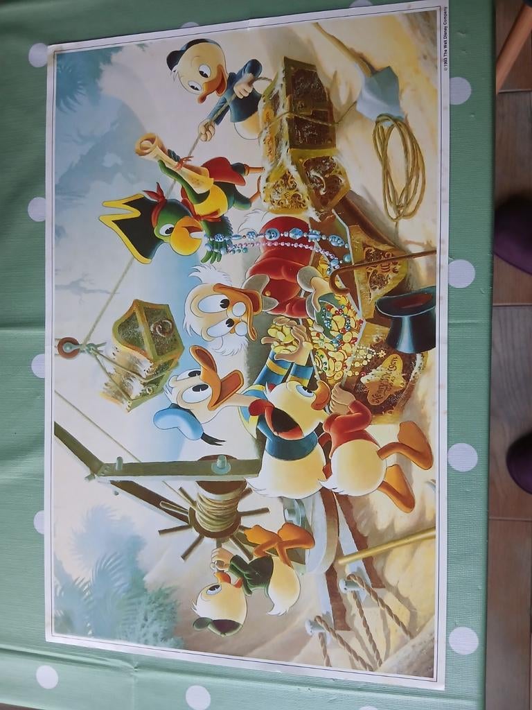 Donald Duck Poster - Croky Van, Verzamelen, Posters, Gebruikt, Film en Tv, A1 t/m A3, Rechthoekig Staand, Ophalen of Verzenden