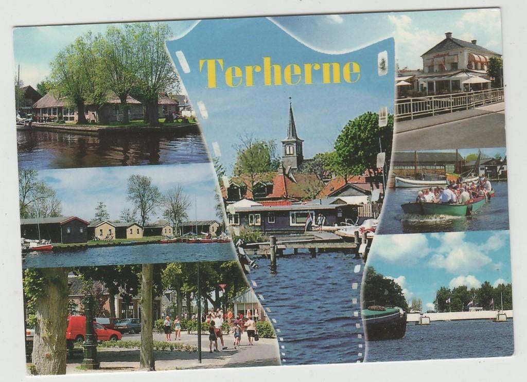 Terhorne 7 luik Gelopen 2006 met zegel, Verzamelen, Verzenden, 1980 tot heden, Gelopen, Friesland