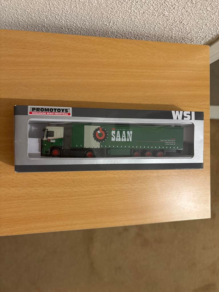 WSI Promotoy SAAN DAF XF 105 SC 4x2 Kast Oplegger 1:87, Ophalen of Verzenden, Nieuw, Overige typen, Overige merken