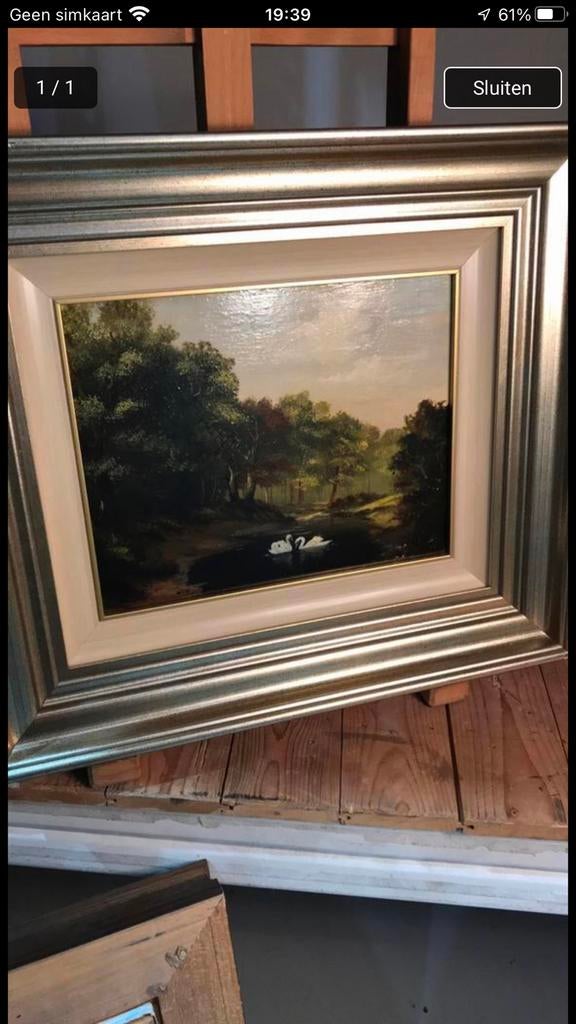 Jan Hendrik Moerman. Olieverfschilderij. Gesigneerd., Antiek en Kunst, Kunst | Schilderijen | Klassiek, Ophalen of Verzenden