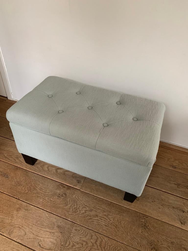 Spacious storage bench - 2 seat dining chair, Ophalen, Zo goed als nieuw, Bruin, Eén
