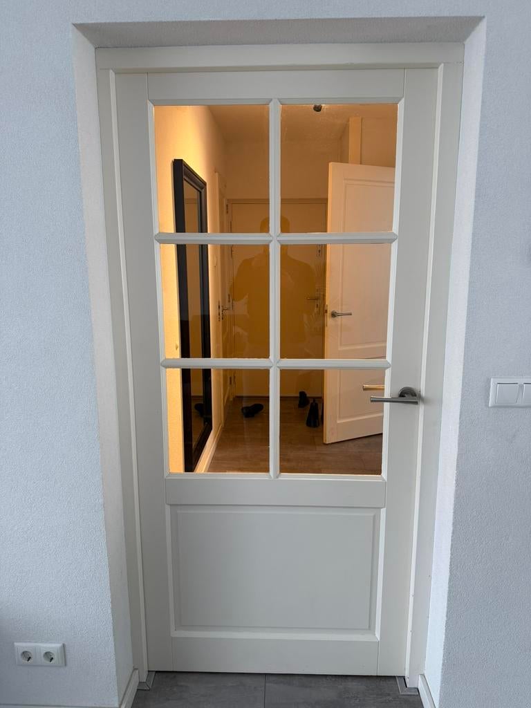 Deuren, Doe-het-zelf en Verbouw, Deuren en Horren, Ophalen, Binnendeur, 200 tot 215 cm, Glas