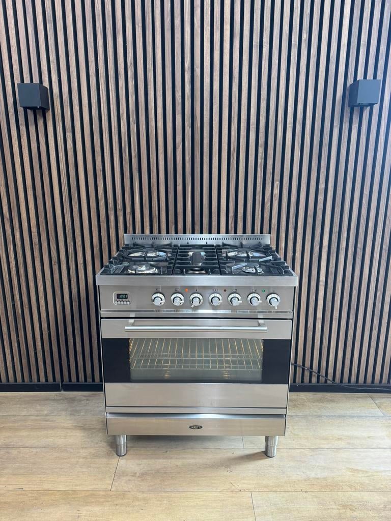 Luxe Rvs Boretti Fornuis 5pits 80 cm breed (Gratis bezorgen), Witgoed en Apparatuur, Fornuizen, 5258sh, Ophalen of Verzenden, Zo goed als nieuw