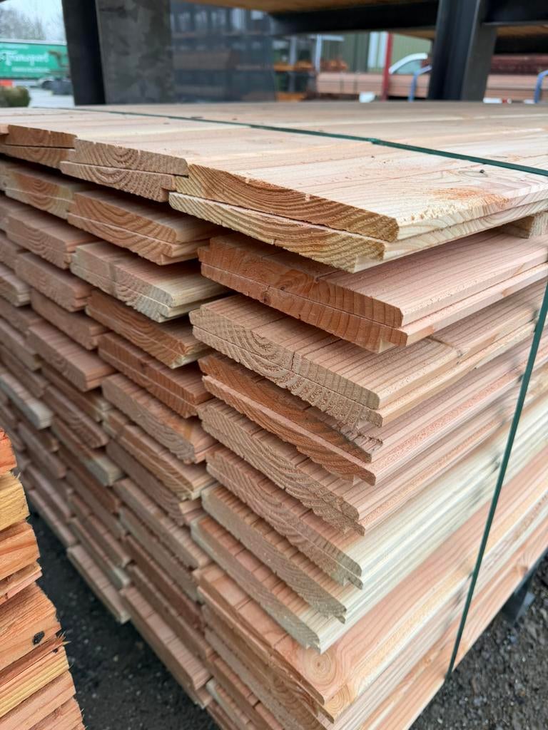 Douglas Zweeds Rabat planken - 3 4 5 m1 - € 3,50 p m1 incl, Tuin en Terras, Palen, Balken en Planken, Ophalen of Verzenden, Nieuw