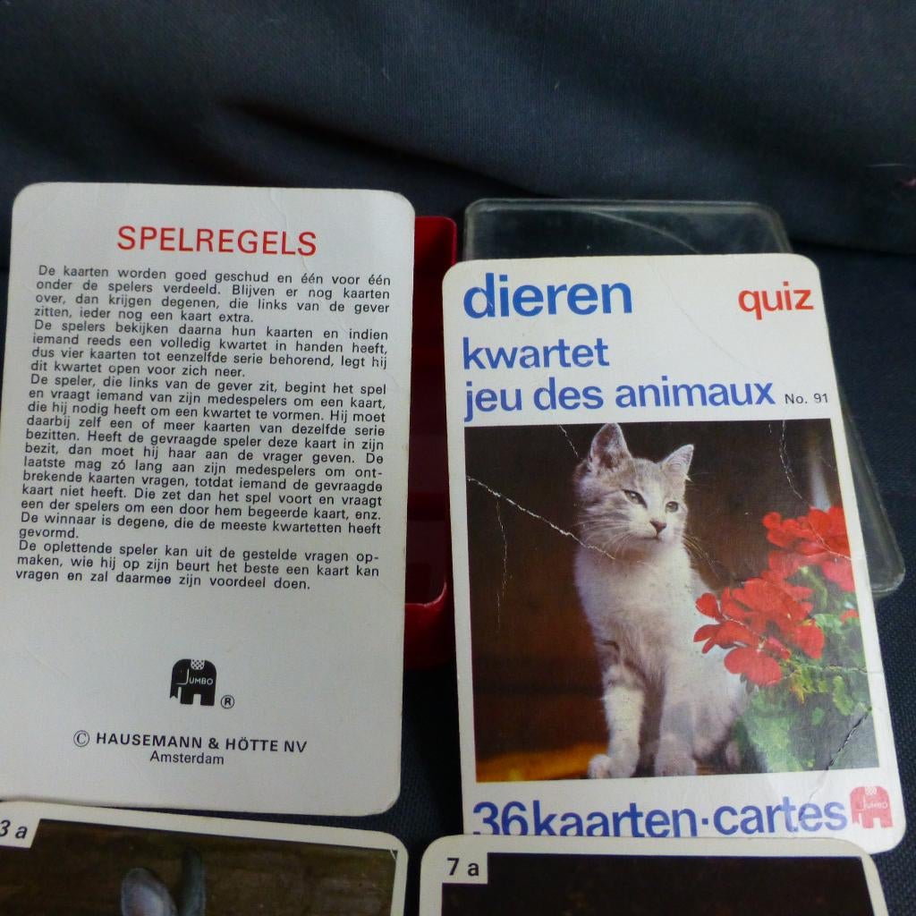 Kwartet Dieren van Jumbo nr 91, Ophalen of Verzenden, Gebruikt, Kwartet(ten)