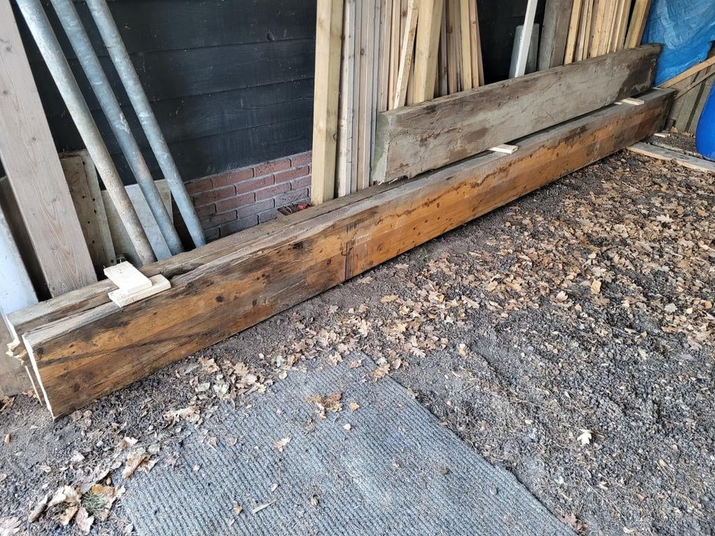 Gelamineerde liggers 85 x 350 x 5000 mm houten balk balkhout, Ophalen of Verzenden, Balk, Overige houtsoorten, 50 mm of meer