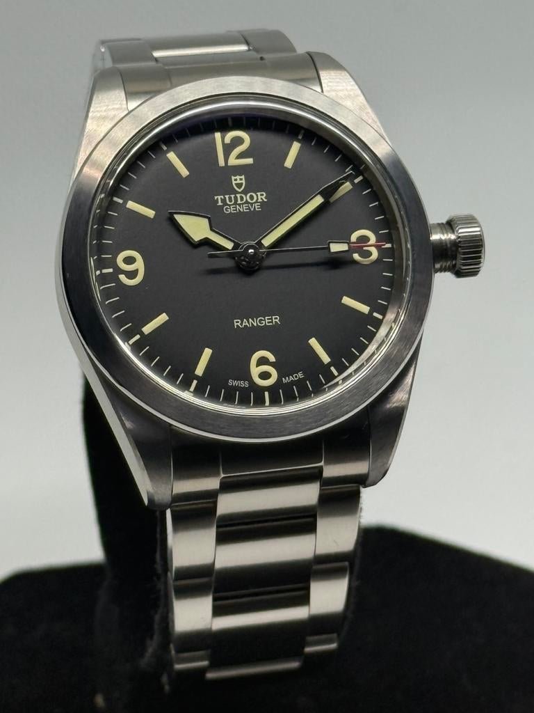 Tudor Ranger 36mm – Nieuwstaat, Full Set, 5 jaar garantie, Overige merken, Staal, Staal, Polshorloge