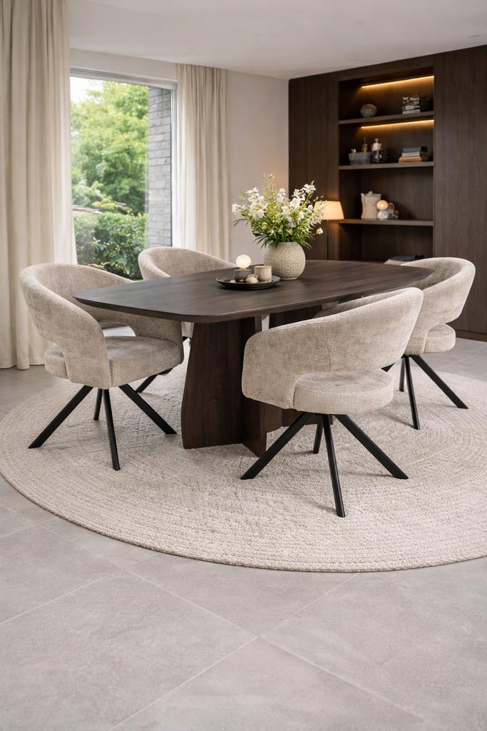 Eetkamerstoelen 4 Draaibare Kuipstoel Stoelen NIEUW ‼️