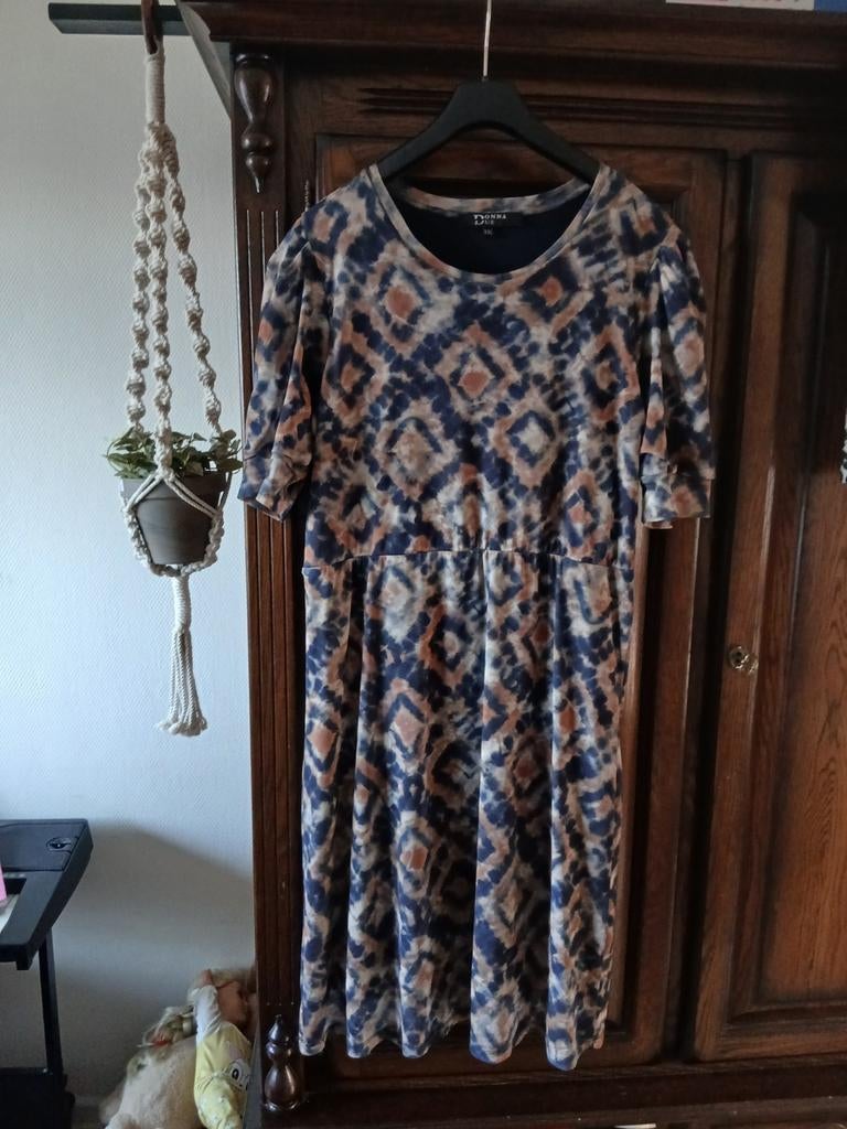 Donna deu jurk maat xxl valt als maat 44, Kleding | Dames, Jurken, Blauw, Maat 46/48 (XL) of groter, Ophalen of Verzenden, Zo goed als nieuw
