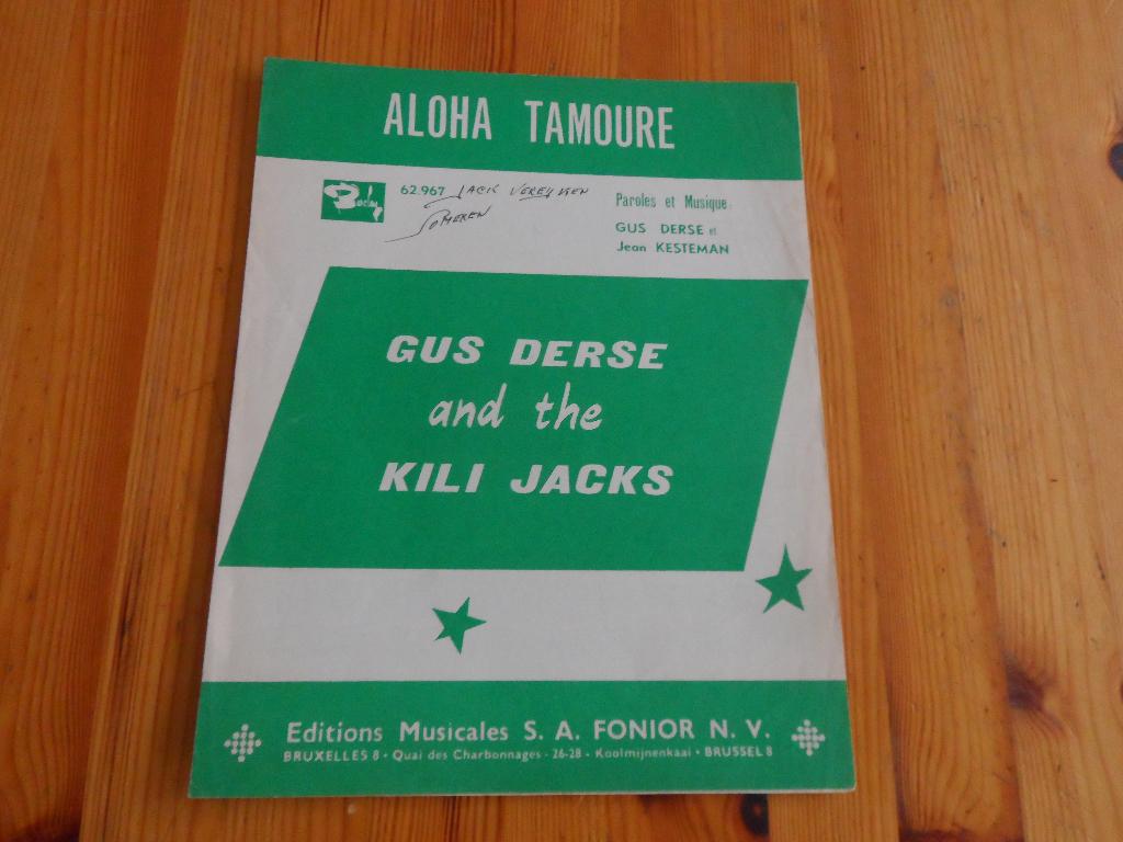 Aloha tamoure - gus derse / jean kesteman / the kili jacks, Gebruikt, Gitaar, Ophalen of Verzenden, Artiest of Componist