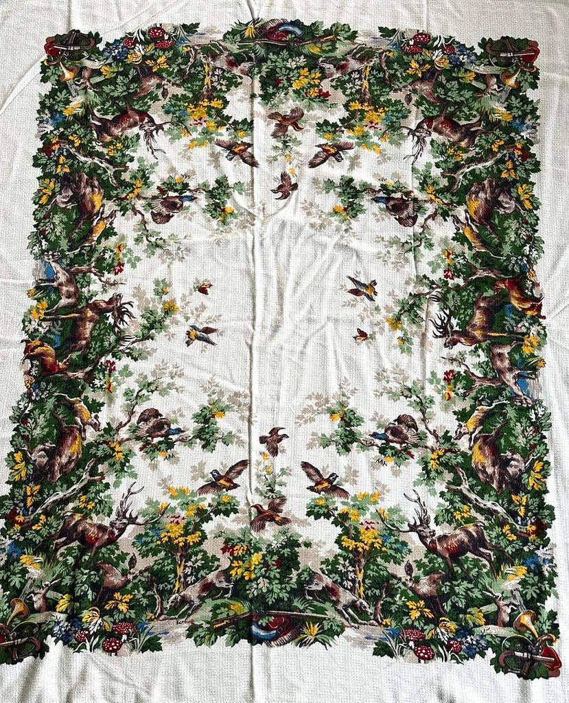 Vintage tafelkleed, Verzenden, Zo goed als nieuw, Rechthoek, Binnen