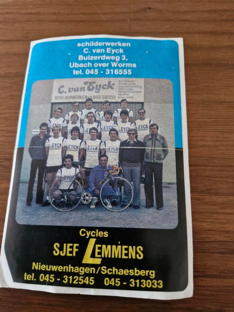 5047 Sticker C. van Eyck - Sjef Lemmens, Verzamelen, Ophalen of Verzenden, Gebruikt