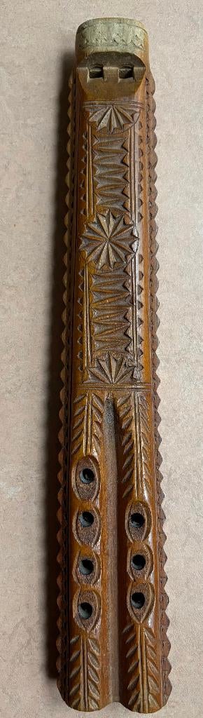 Fraaie houten dubbele fluit, Balkan, Muziek en Instrumenten, Blaasinstrumenten | Blokfluiten, Ophalen of Verzenden, Gebruikt, Overige typen