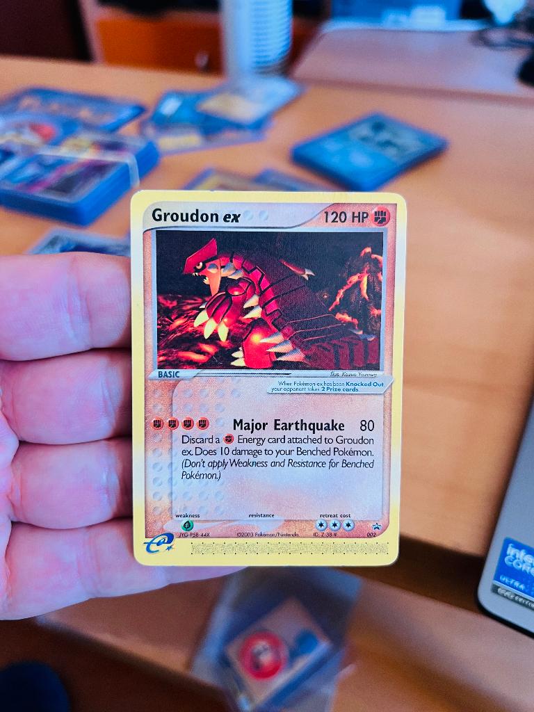 Groudon Ex 002 Black Star Promo Non Holo Pokemon, Verzenden, Zo goed als nieuw, Losse kaart, Foil