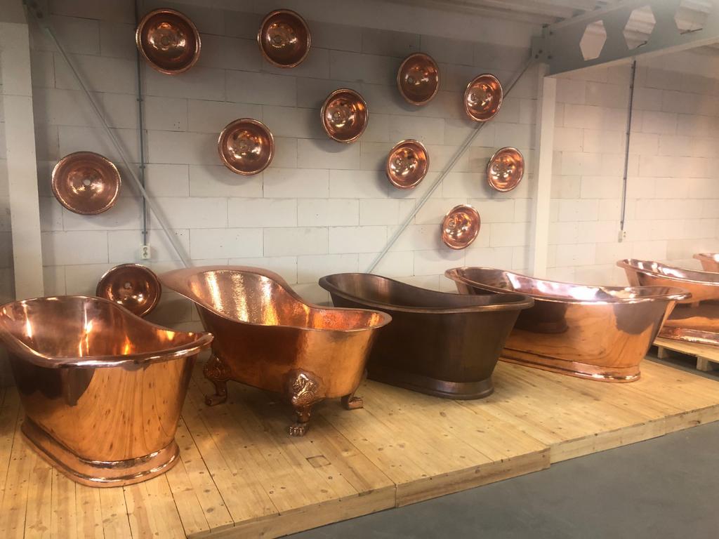 100 % KOPER KOPEREN VRIJSTAAND BAD LIGBAD BADKUIP, Ophalen of Verzenden, Nieuw, Handdoek